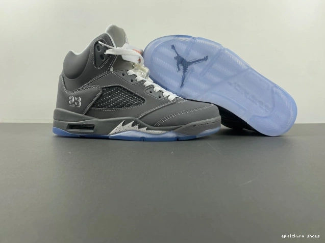 Rep Wolf 136027-005 Air Jordan 5 Retro Grey 0702